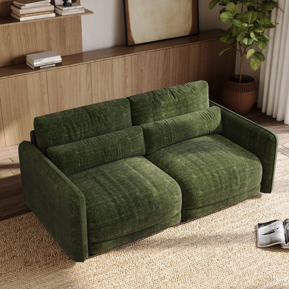 Sponge Green Chenille Sofas & Loveseats