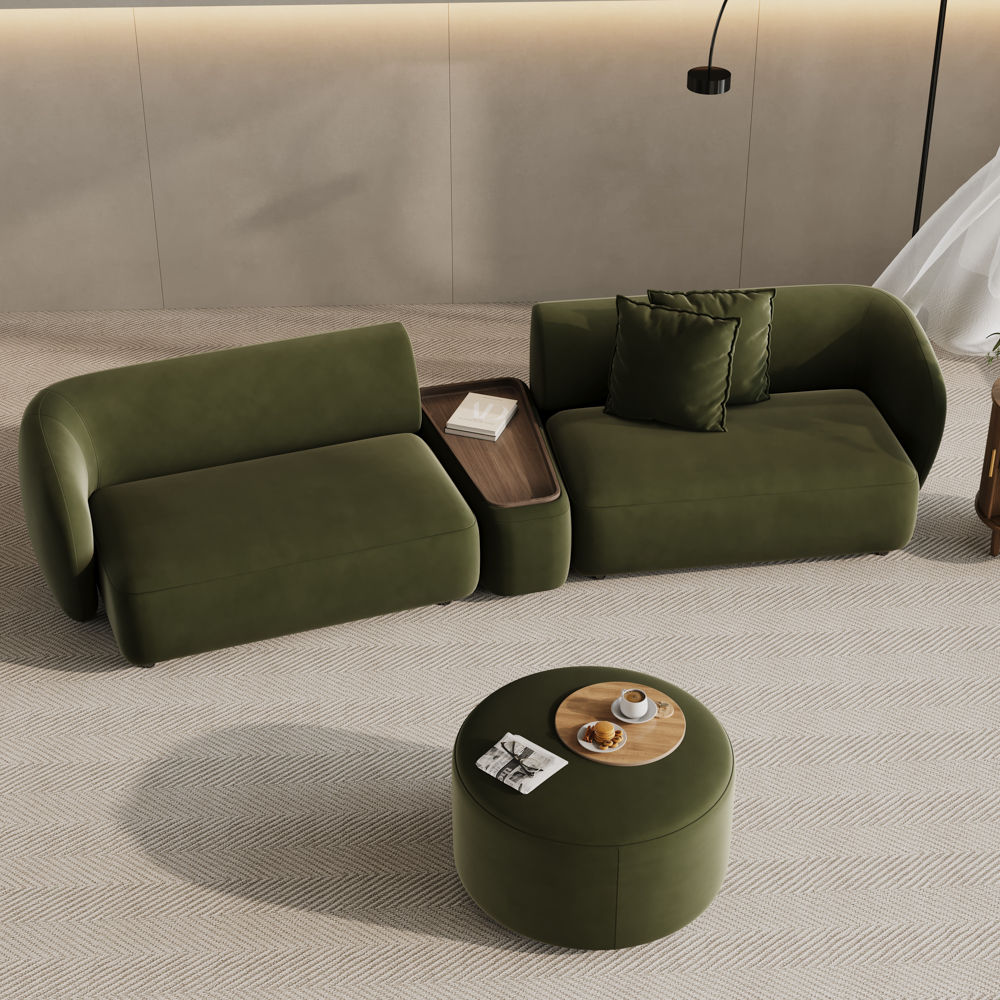 Green Flannelette Sofas & Loveseats