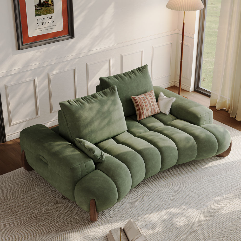 for 4 Green Fabric Sofas & Loveseats