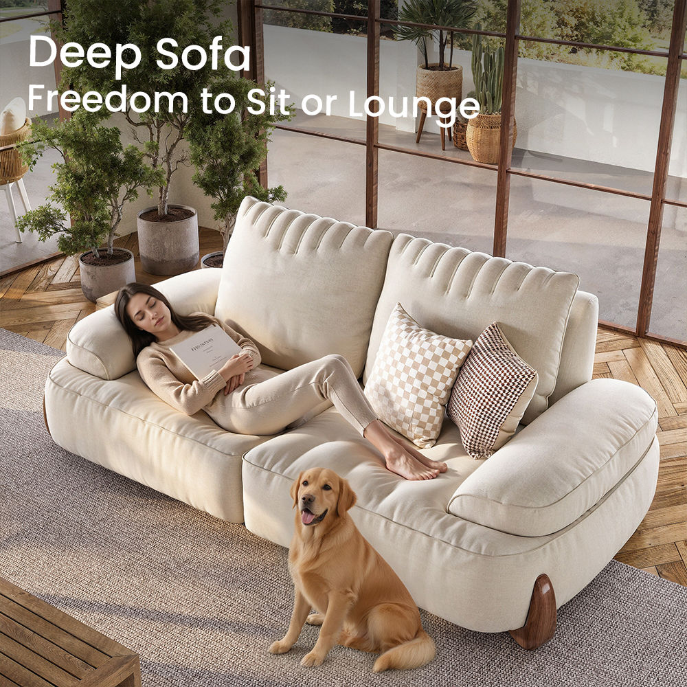 Beige Fabric Sofas & Loveseats