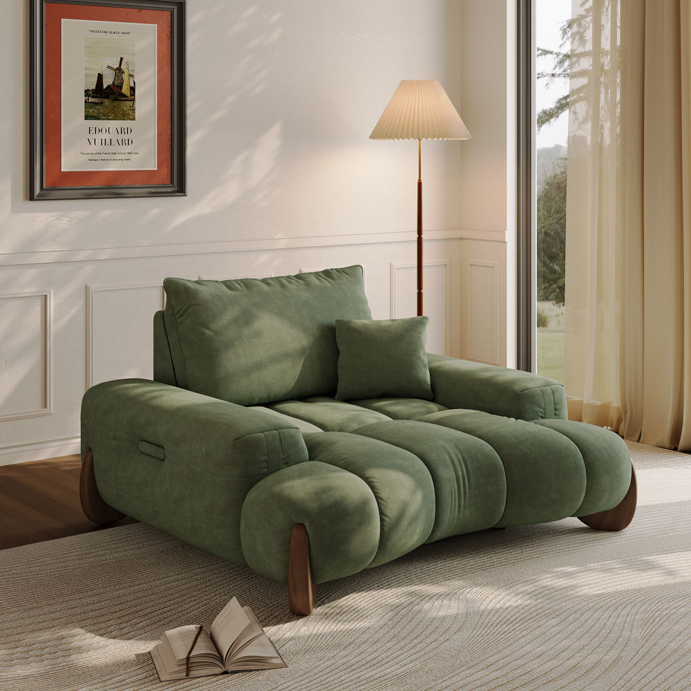 Fabric Green Fabric Sofas & Loveseats