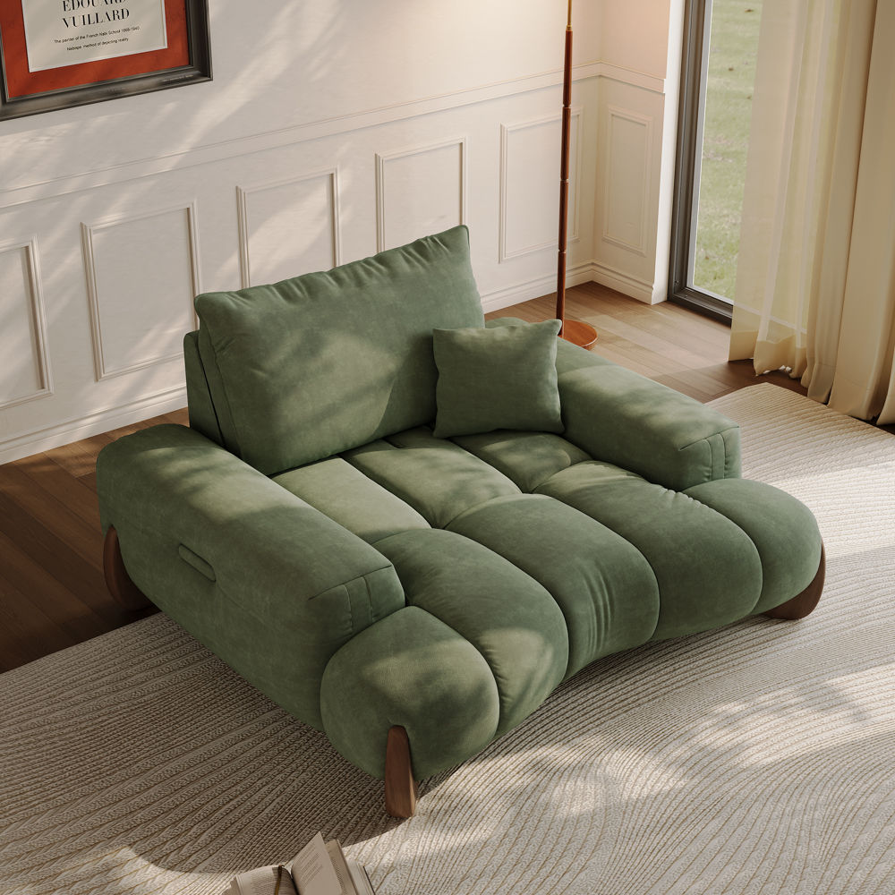 Sponge Green Fabric Sofas & Loveseats