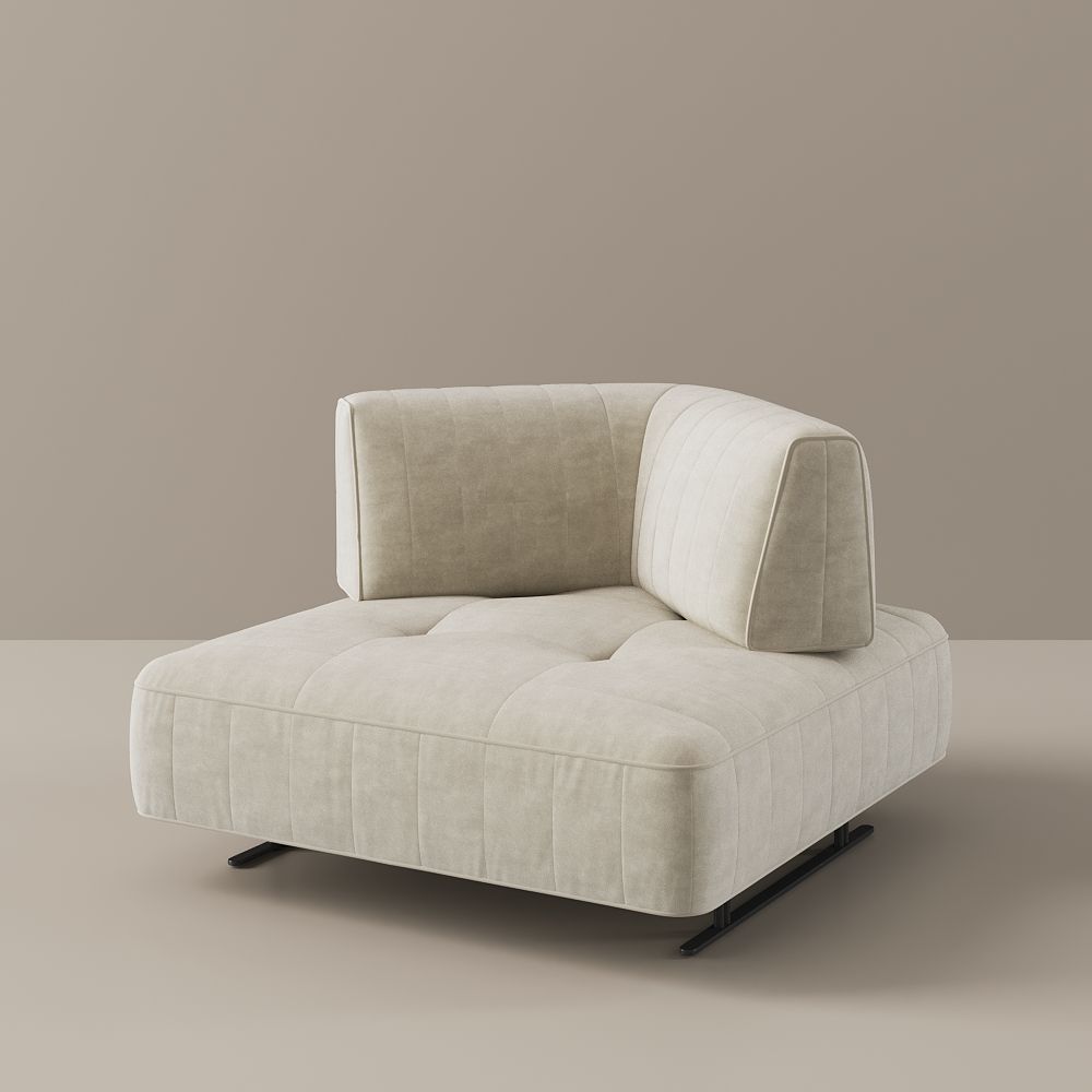 Partly Assemble Beige Fabric Sofas & Loveseats