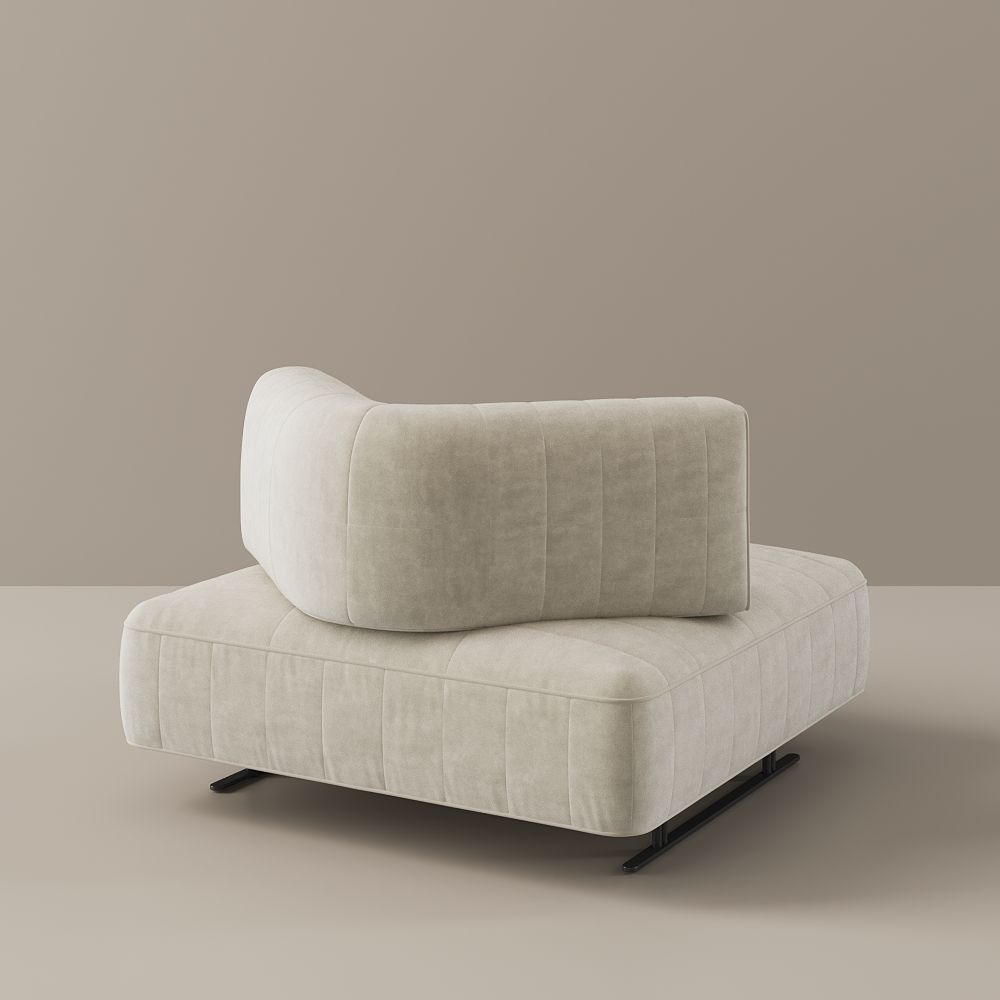 Sponge Beige Fabric Sofas & Loveseats