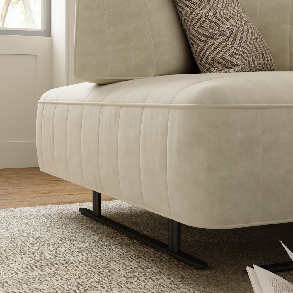 Modern Beige Fabric Sofas & Loveseats