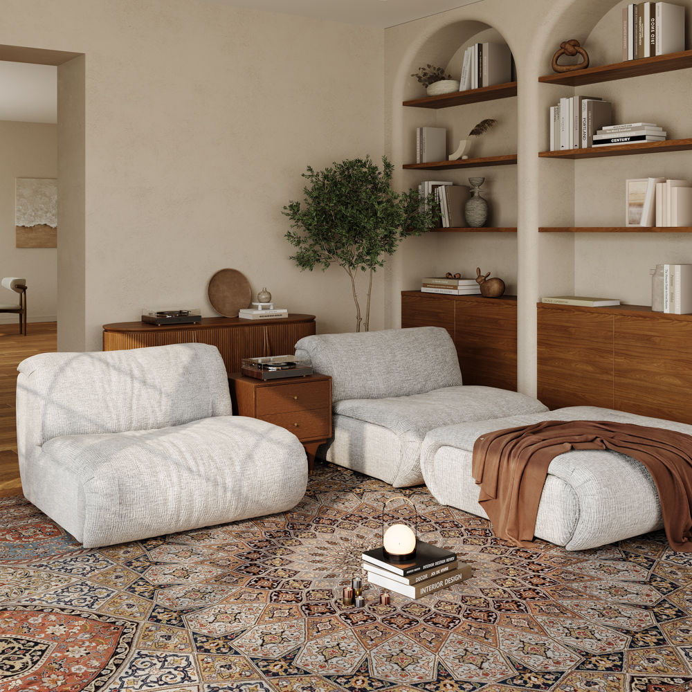 Apartment Light Gray Chenille Sofas & Loveseats