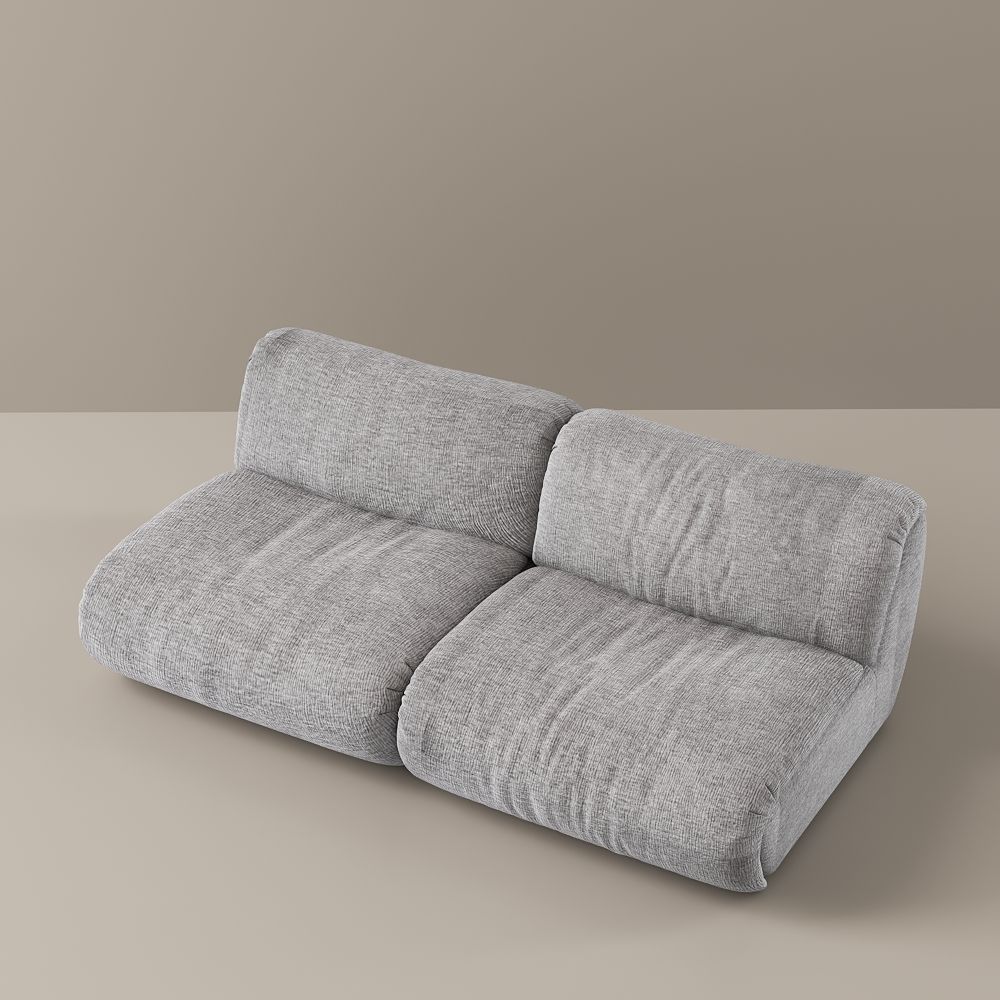 2 Seater Light Gray Chenille Sofas & Loveseats