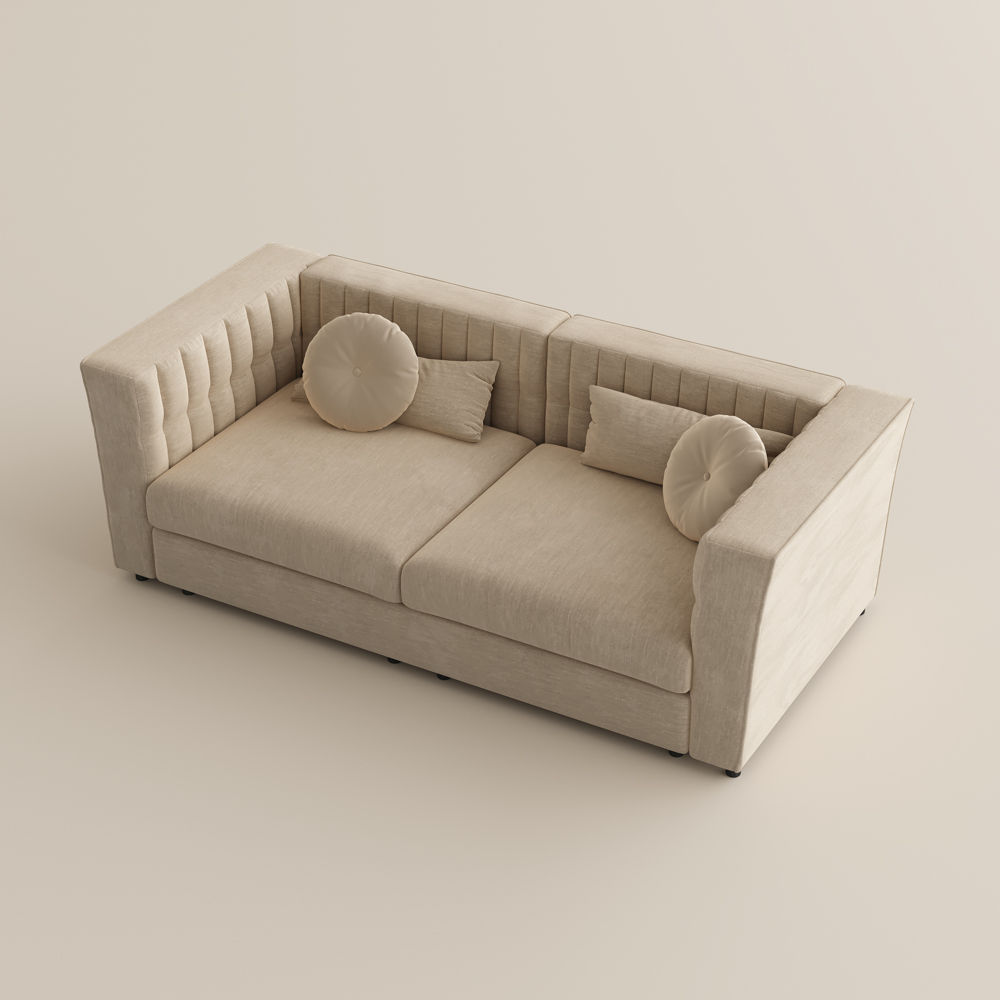 Beige Beige Velvet Sofas & Loveseats
