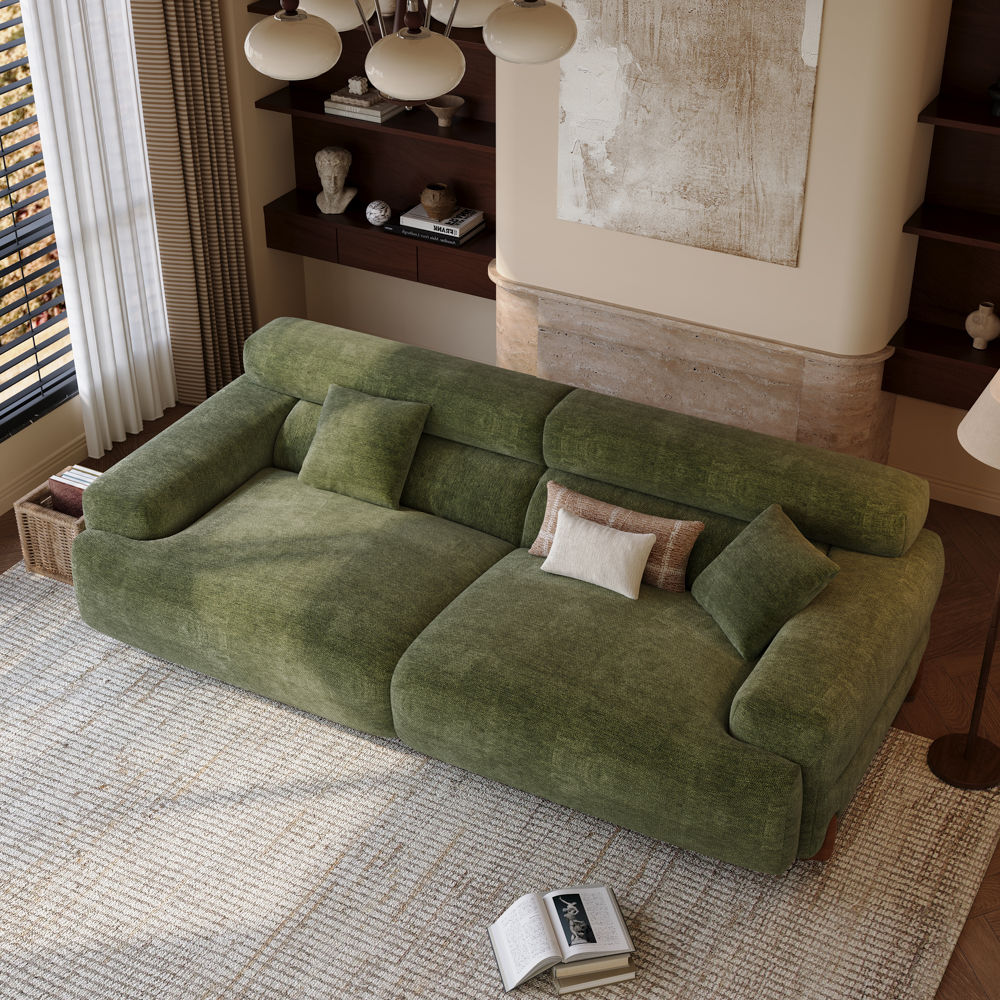 Chenille Green Chenille Sofas & Loveseats