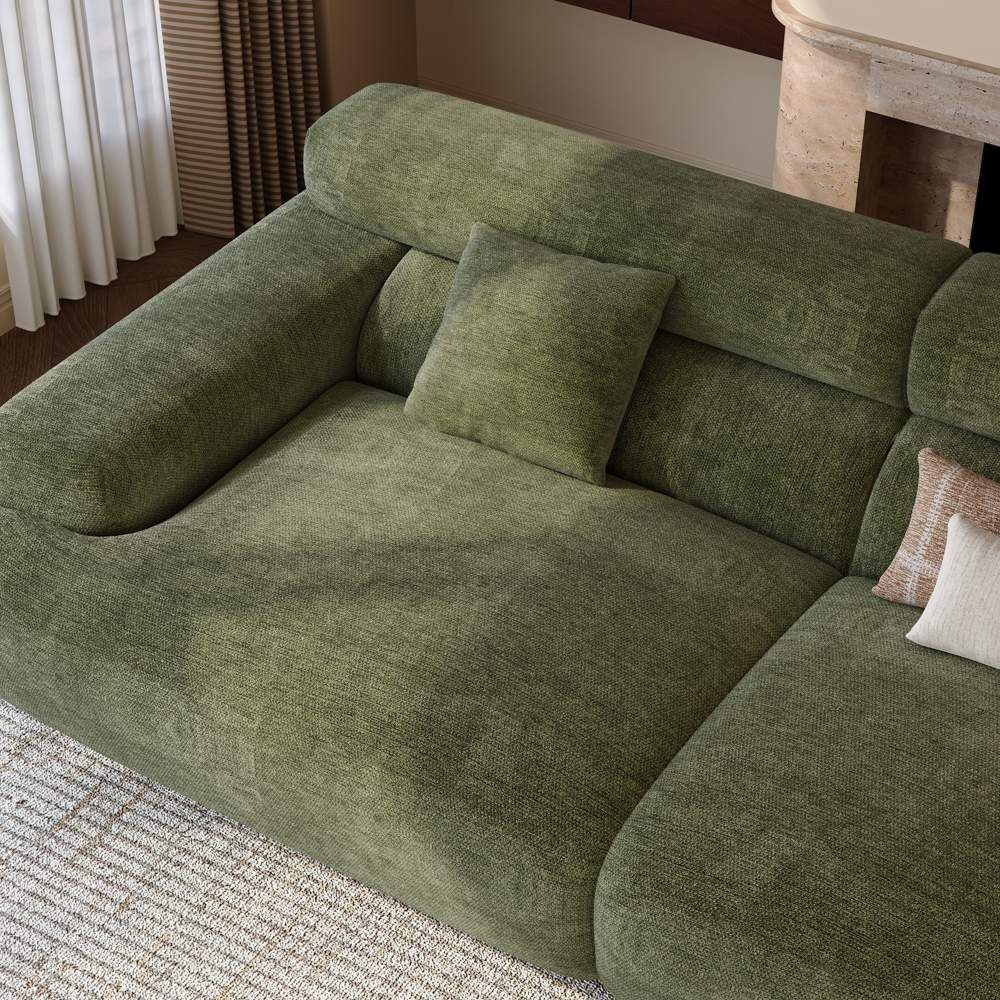 Soft Green Chenille Sofas & Loveseats