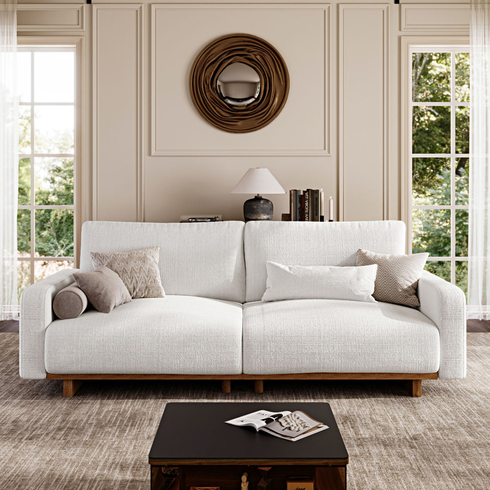 Modern Beige Chenille Sofas & Loveseats