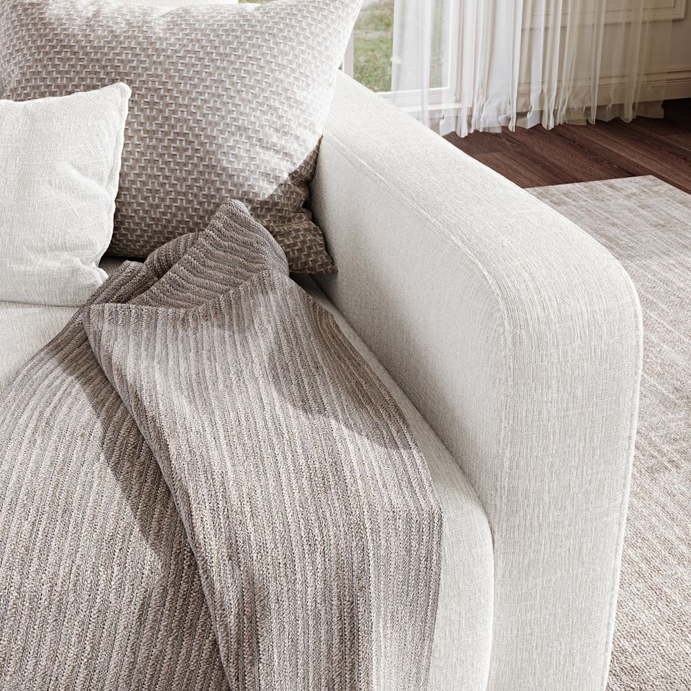 Apartment Beige Chenille Sofas & Loveseats