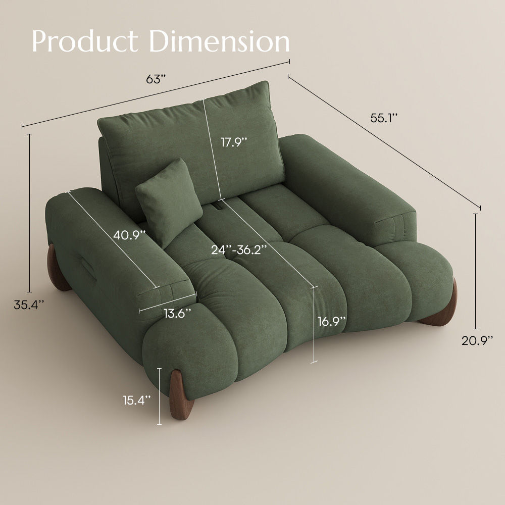 Sofas & Loveseats Green Fabric Sofas & Loveseats