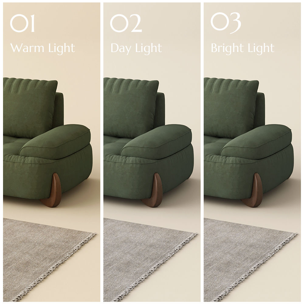 Wood Leg Green Fabric Sofas & Loveseats