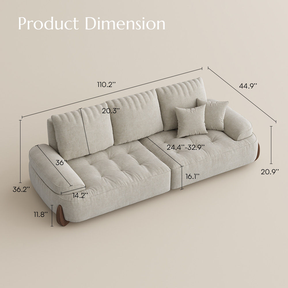 Sectionals Beige Fabric Sofas & Loveseats