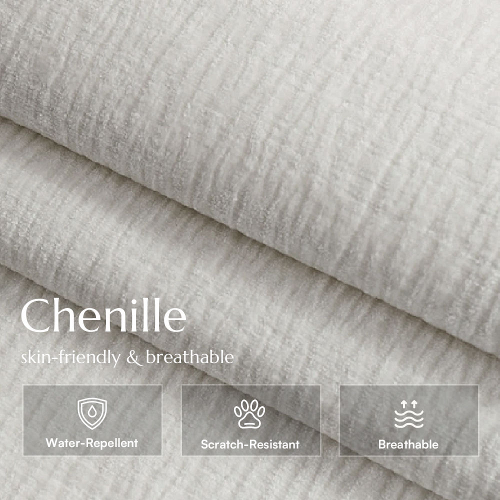 Sponge Beige Chenille Sofas & Loveseats