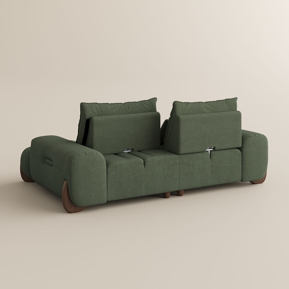 Sofas & Loveseats Green Fabric Sofas & Loveseats