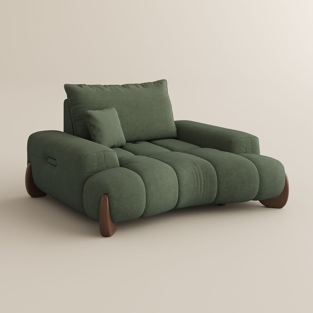 Sponge Green Fabric Sofas & Loveseats