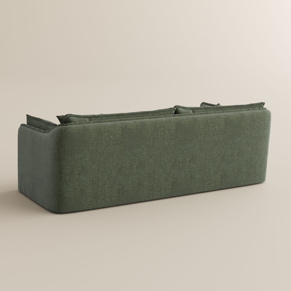 Partial Assembly Required Green Cotton and Linen Sofas & Loveseats