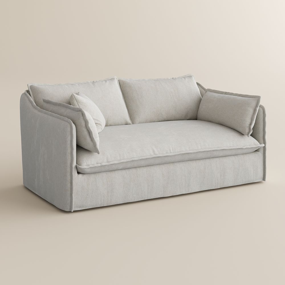 Comfortable Beige Cotton and Linen Sofas & Loveseats