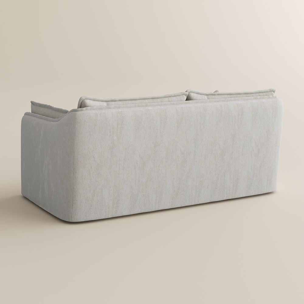 Beige Beige Cotton and Linen Sofas & Loveseats