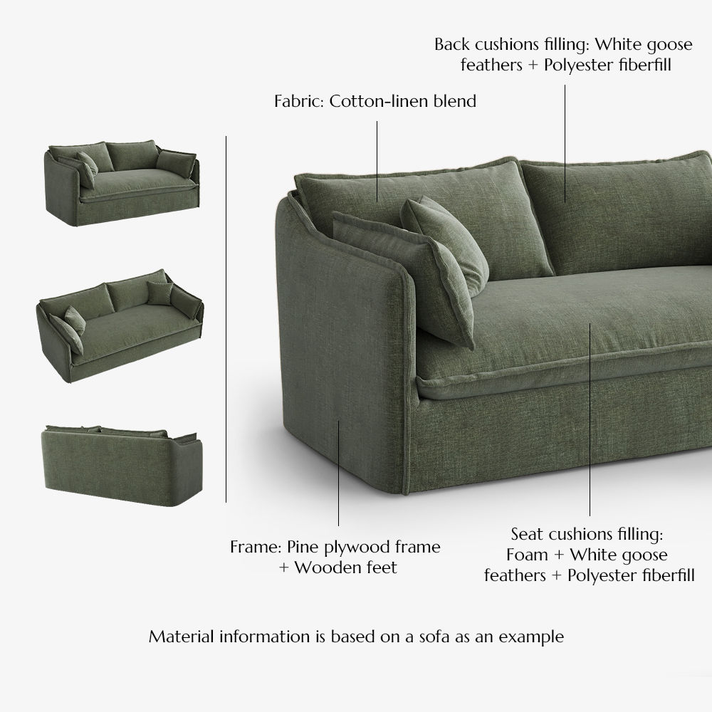 Cotton Green Cotton and Linen Sofas & Loveseats