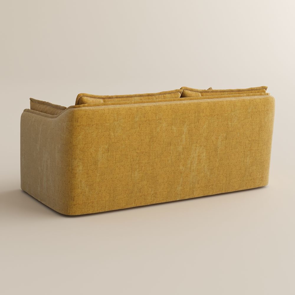 Very Relaxed Yellow Cotton and Linen Sofas & Loveseats