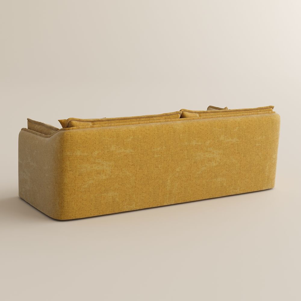 Washable Yellow Cotton and Linen Sofas & Loveseats