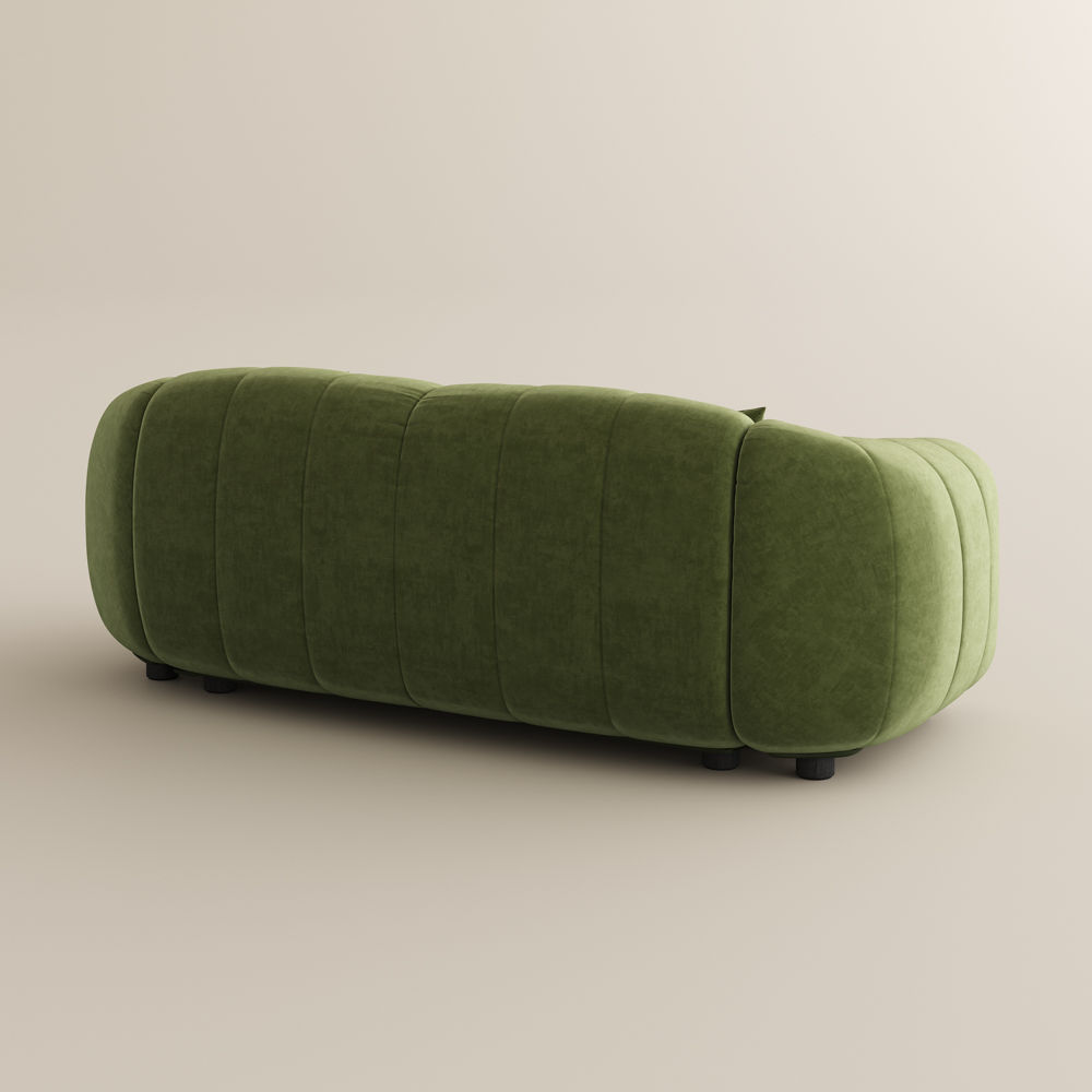Home Theater Green Velvet Sofas & Loveseats