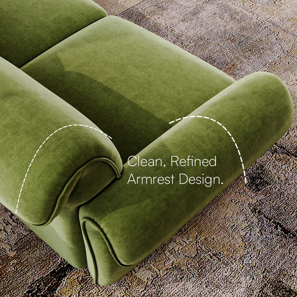 Modern Green Chenille Sofas & Loveseats