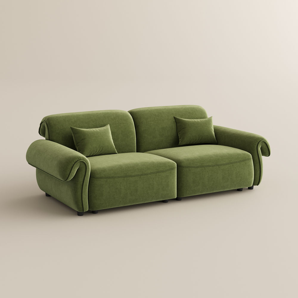 Pure Color Green Chenille Sofas & Loveseats