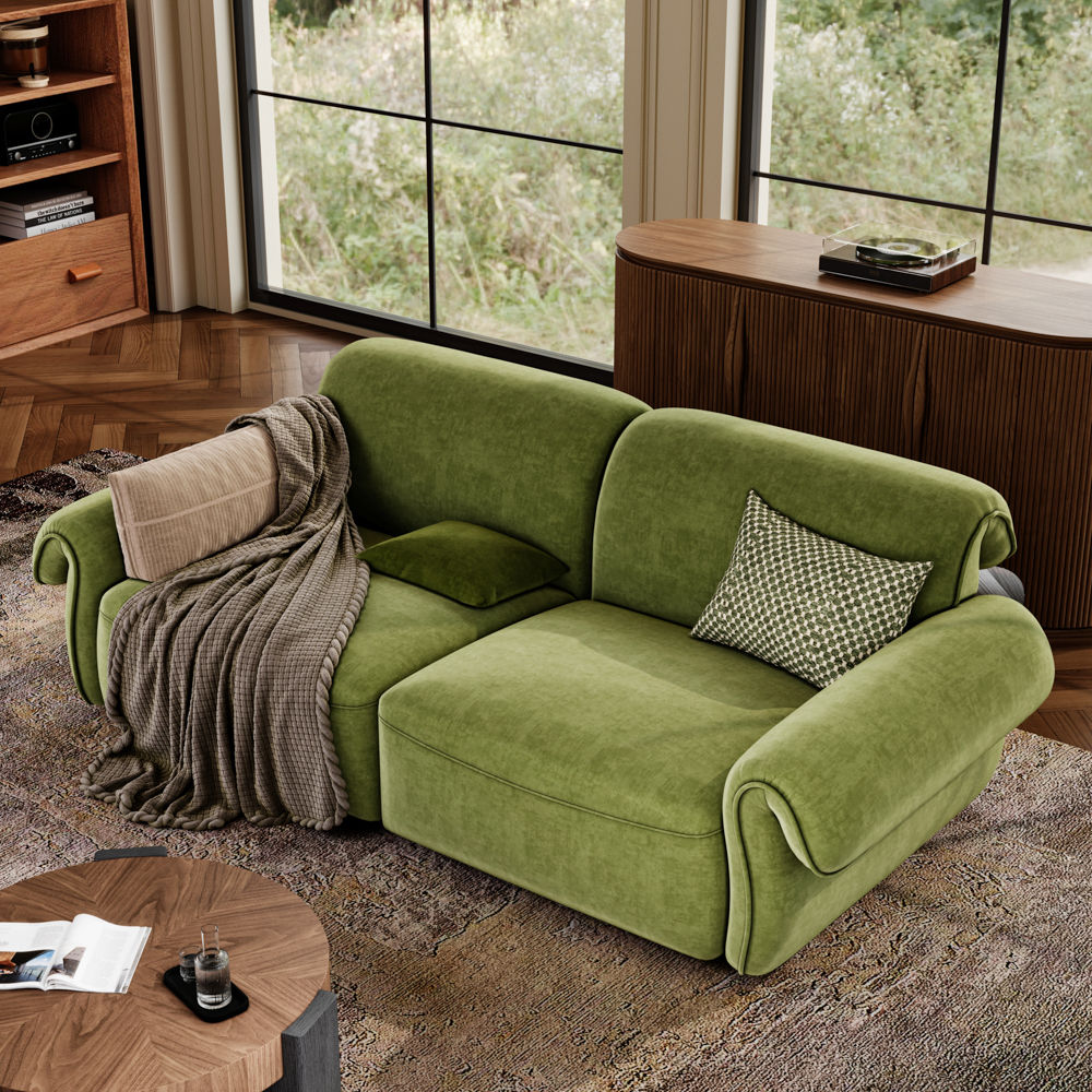 Sponge Green Chenille Sofas & Loveseats