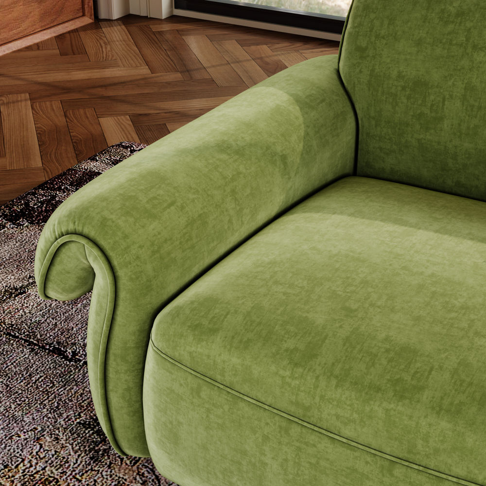 Pet Friendly Green Chenille Sofas & Loveseats