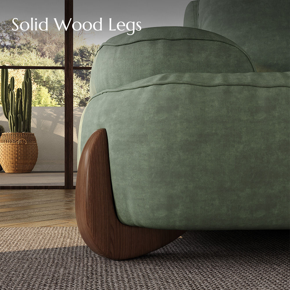 Modern Green Fabric Sofas & Loveseats