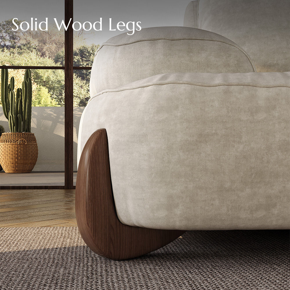 Adjustable Beige Fabric Sofas & Loveseats