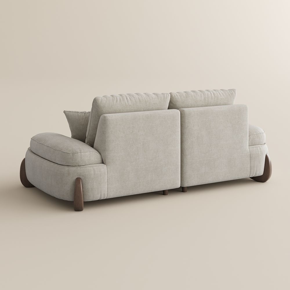 Partial Assembly Required Beige Fabric Sofas & Loveseats