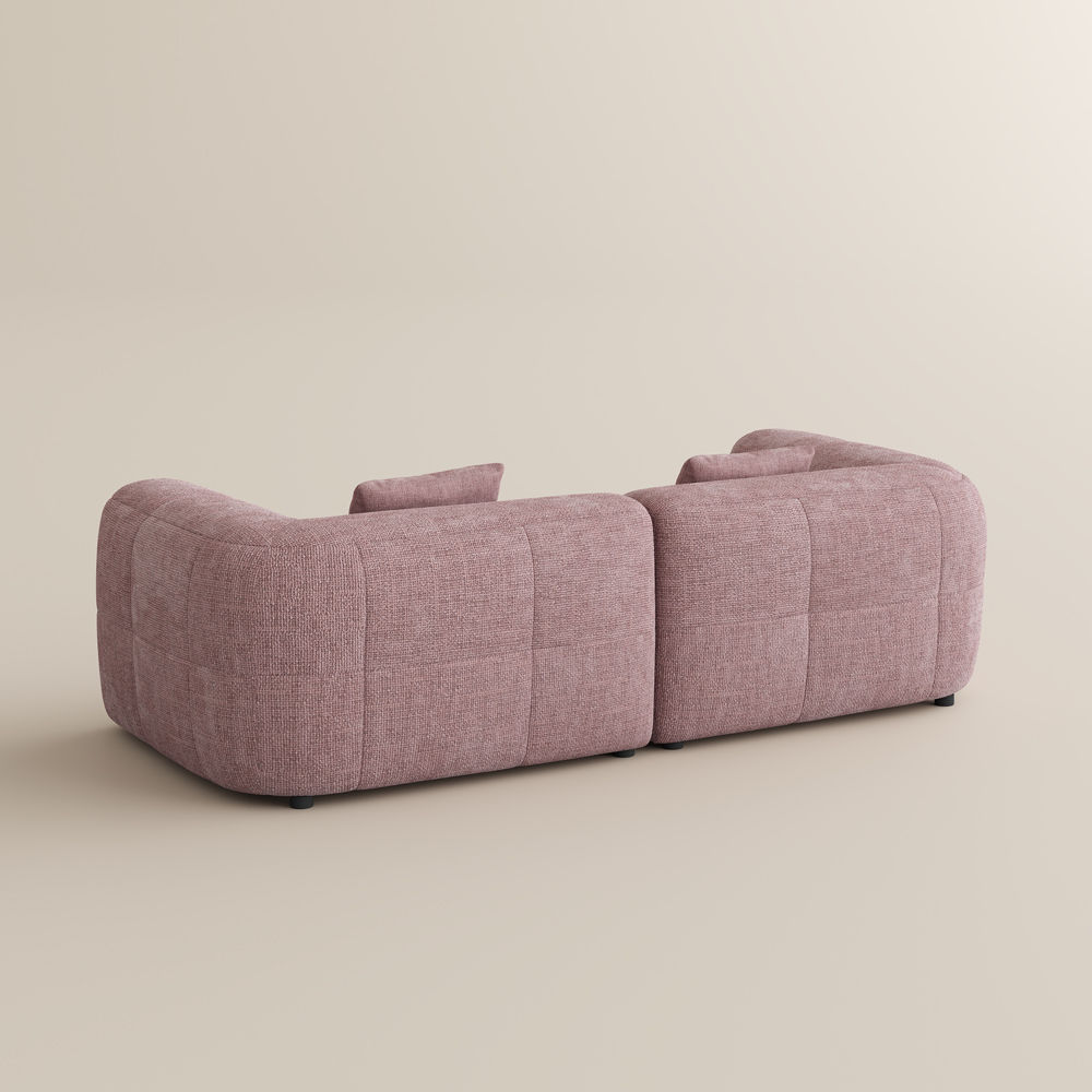 Relaxed Pink Chenille Sofas & Loveseats
