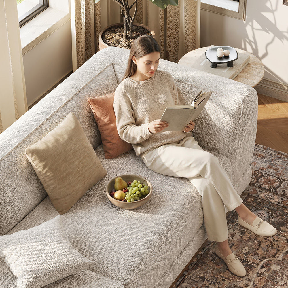 Partial Assembly Required Light Gray Chenille Sofas & Loveseats