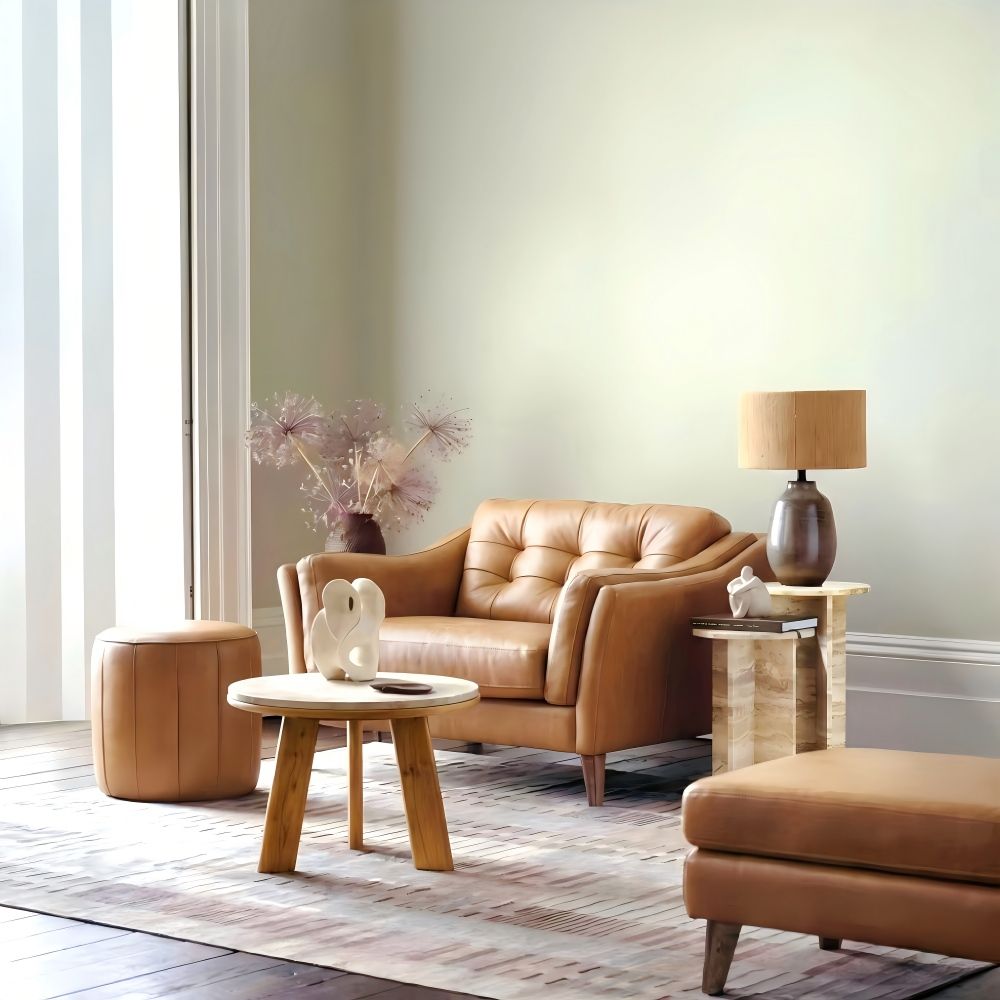 Light Brown Genuine Leather Sofas & Loveseats