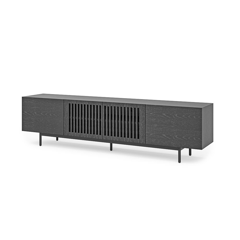 Mid Century Modern Nero  MDF Supporti TV