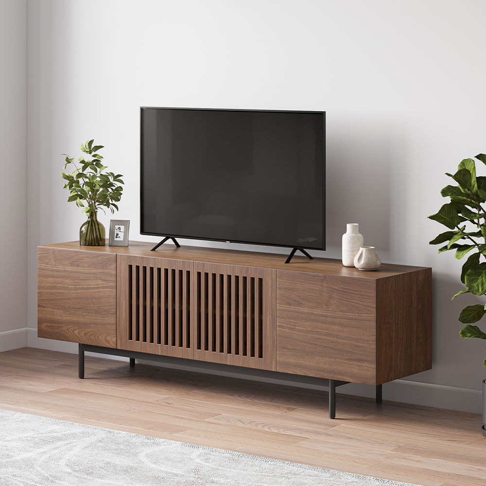 Mid Century Modern Legno scuro  MDF Supporti TV