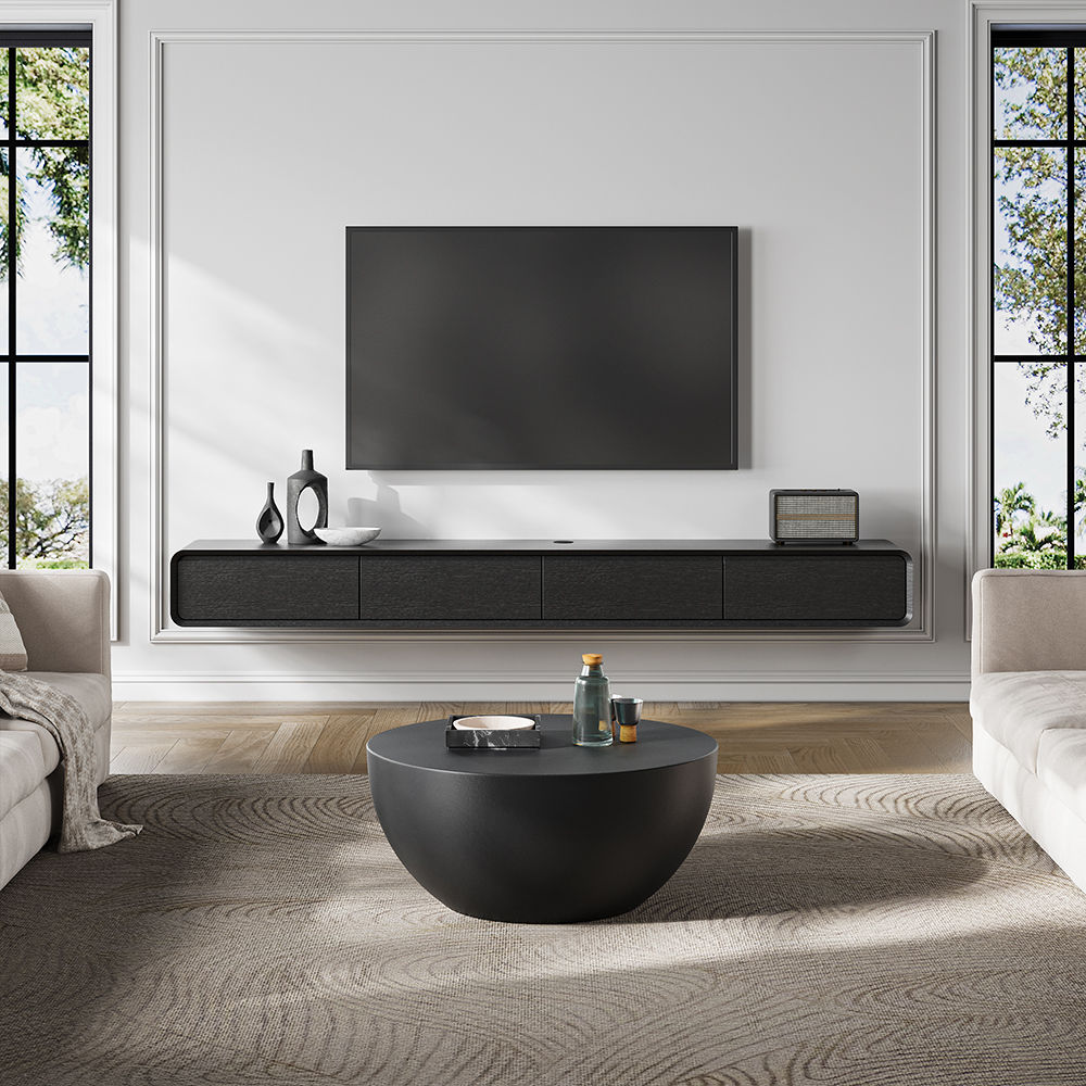 Large Black MDF TV Stands
