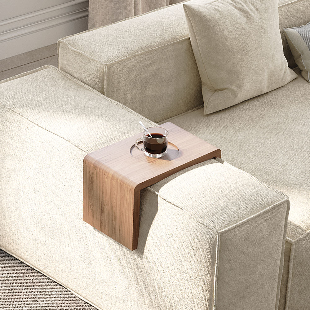 Modern Walnut Color MDF Tables