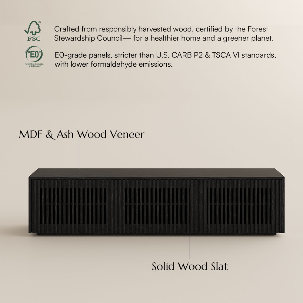 with Shelves Black MDF TV Stands