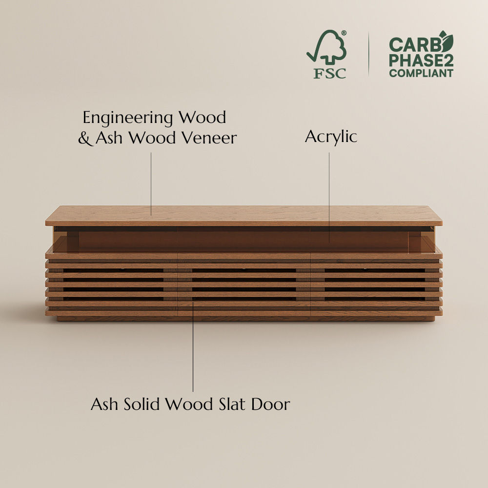 Selene Walnut Color Engineered Wood TV Stands