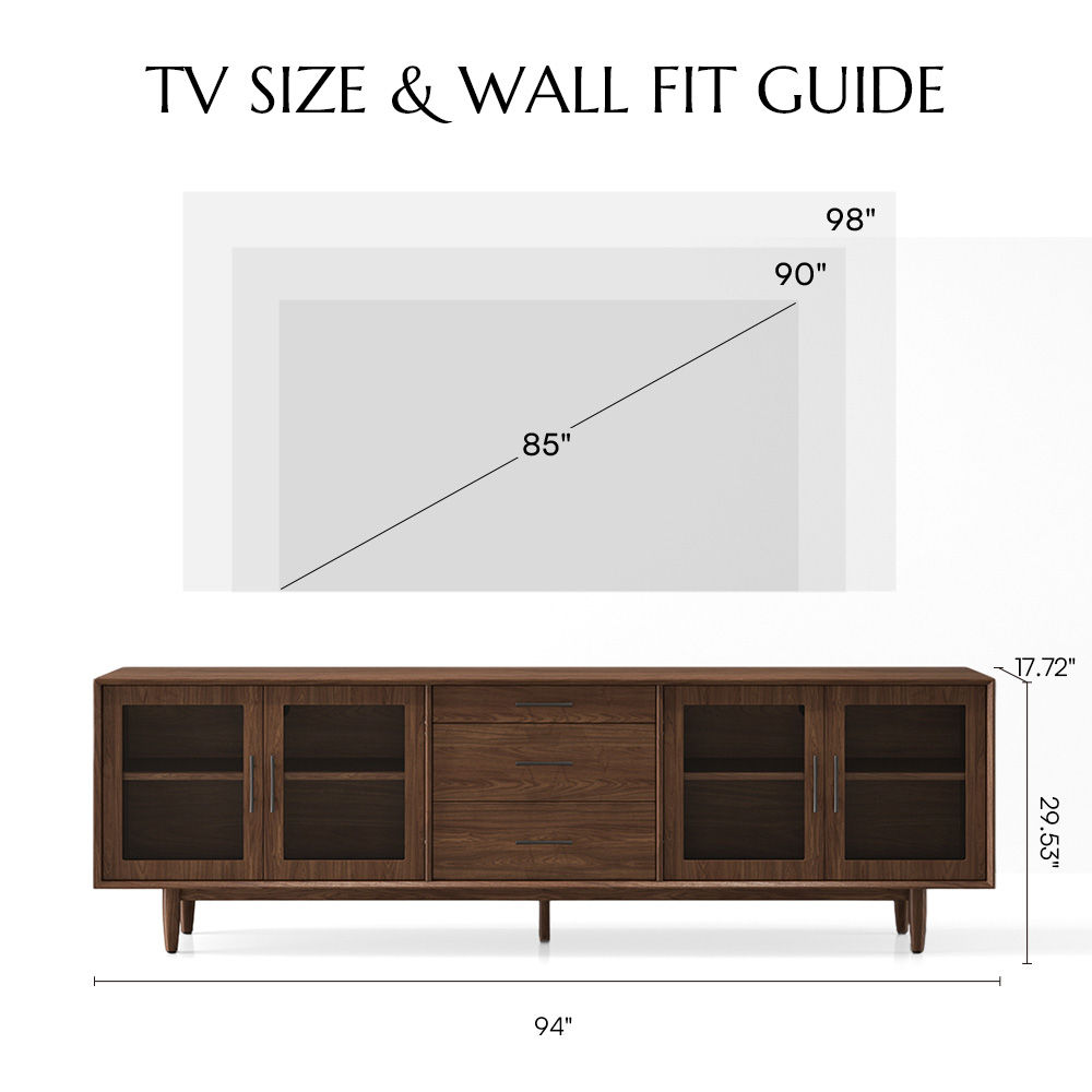 Walnut Color MDF Living Room Set