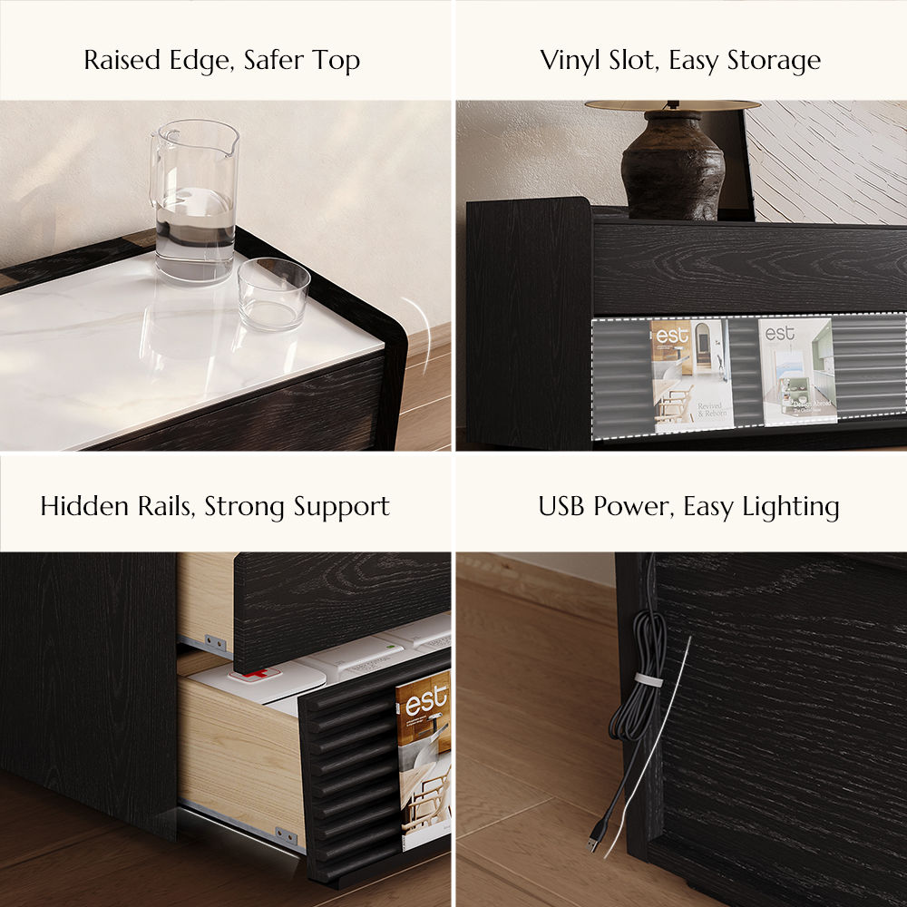 Black Black Plywood TV Stands