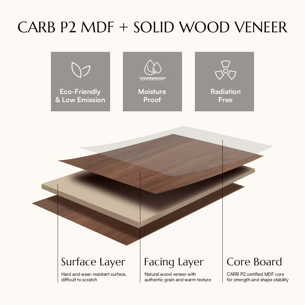 Modern Dark Wood & Black MDF TV Stands