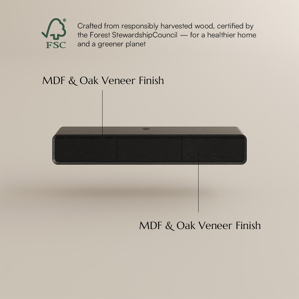 Minimalist Black MDF TV Stands