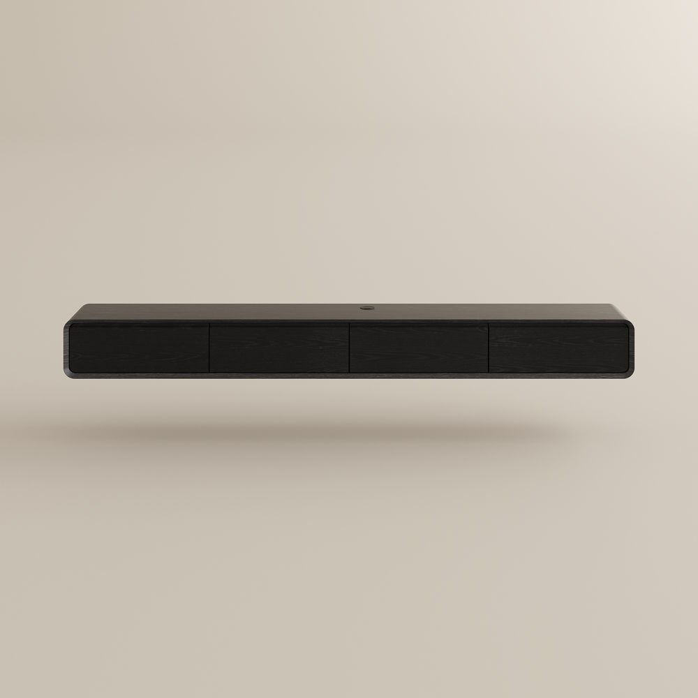 Perfect for 85 Inch TV Black MDF TV Stands